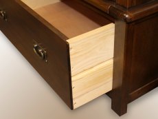 Core Products Core Boston 2 Door 1 Drawer Dark Antique Pine Wooden Double Wardrobe (Flat Packed)