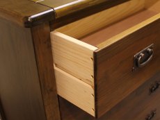 Core Products Core Boston 4 Drawer Dark Antique Pine Wooden Chest of Drawers (Flat Packed)