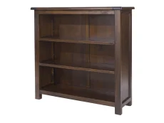 Core Boston Dark Lacquered Low Bookcase