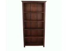 Core Core Boston Dark Antique Pine Wooden Tall Bookcase