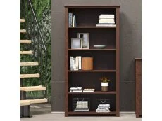Core Core Boston Dark Antique Pine Wooden Tall Bookcase