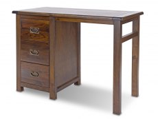 Core Products Core Boston Single Pedestal Dark Antique Pine Wooden Dressing Table (Flat Packed)