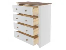 Core Core Capri White 4 Drawer Chest of Drawers