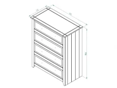 Core Core Capri White 4 Drawer Chest of Drawers