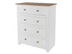 Core Core Capri White 4 Drawer Chest of Drawers