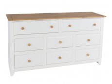 Core Products Core Capri White 6+2 Drawer Large Chest of Drawers (Flat Packed)