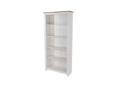 Core Capri White Tall Bookcase
