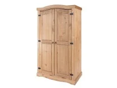 Core Core Corona 2 Door Pine Wooden Double Wardrobe