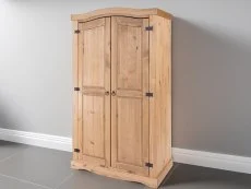 Core Core Corona 2 Door Pine Wooden Double Wardrobe