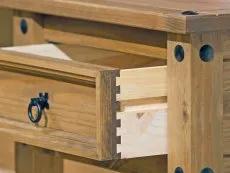 Core Corona 2 Drawer Pine Wooden Small Bedside Table