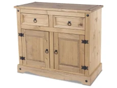 Core Corona Pine 2 Door 2 Drawer Wooden Sideboard