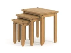 Core Core Corona Pine Wooden Nest of Tables