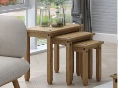 Core Core Corona Pine Wooden Nest of Tables