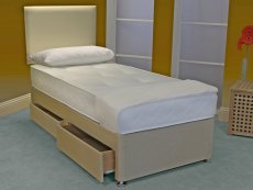 Deluxe Memory Flex Orthopaedic 2ft6 Small Single Mattress with Divan Base