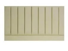 Designer Headboards Designer Pluto Cream Faux Leather Fabric Headboard