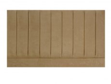 Designer Pluto 4ft6 Double Tan Faux Suede Upholstered Fabric Headboard