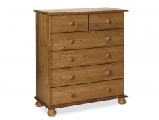 Furniture To Go Copenhagen 2+4 Pine Wooden Chest of Drawers (Flat Packed)