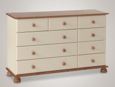 Furniture To Go Copenhagen Cream and Pine 2+3+4 Chest of Drawers (Flat Packed)