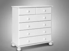 Furniture To Go Furniture To Go Copenhagen White 2+4 Chest of Drawers