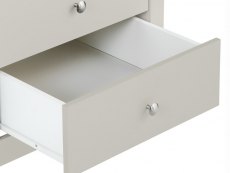 Furniture To Go Furniture To Go Florence Soft Grey 3 Drawer Bedside Cabinet (Flat Packed)