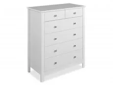 Furniture To Go Furniture To Go Florence White 4+2 Chest of Drawers (Flat Packed)