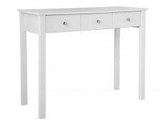 Furniture To Go Furniture To Go Florence White 3 Drawer Dressing Table (Flat Packed)