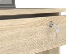 Furniture To Go Furniture To Go Function Plus Oak 5 Drawer Desk