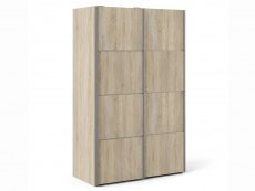 Furniture To Go Furniture To Go Verona Oak Sliding Door Double Wardrobe (Flat Packed)