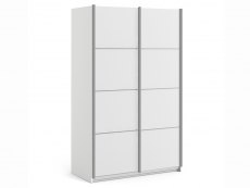Furniture To Go Furniture To Go Verona White Sliding Door Double Wardrobe (Flat Packed)