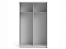 Furniture To Go Furniture To Go Verona White Sliding Door Double Wardrobe (Flat Packed)