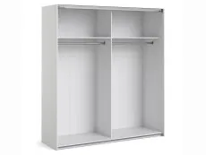 Furniture To Go Furniture To Go Verona White Sliding Door Large Double Wardrobe