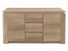 GFW GFW Canyon Oak 2 Door 3 Drawer Sideboard (Flat Packed)