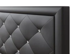 GFW GFW Hollywood Black Faux Leather Ottoman Bed Frame