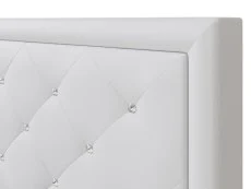 GFW GFW Hollywood White Faux Leather Ottoman Bed Frame