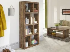 GFW GFW Jakarta Mango Wood Effect Tall Open Shelving Unit