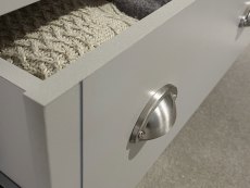 GFW GFW Kendal Light Grey and Oak 3 Drawer Chest of Drawers (Flat Packed)