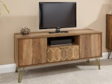 GFW GFW Orleans Mango Effect 2 Door 1 Drawer TV Cabinet (Flat Packed)