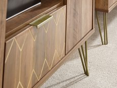 GFW GFW Orleans Mango Effect 2 Door 1 Drawer TV Cabinet (Flat Packed)