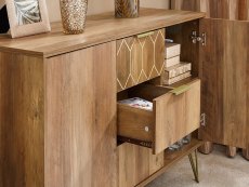 GFW GFW Orleans Mango Effect 2 Door 3 Drawer Sideboard (Flat Packed)
