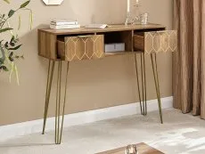 GFW Orleans Mango Effect 2 Drawer Console Table