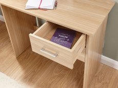 GFW GFW Panama Oak 2 Drawer Study Desk (Flat Packed)