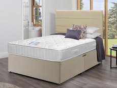 Highgrove Solar Pocket 1000 5ft King Size Mattress with Faux Suede Divan Base