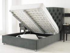 Hyder Hyder Living Buckingham 4ft6 Double Charcoal Upholstered Fabric Ottoman Bed Frame