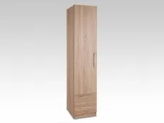 Harmony Harmony Holborn Oak 1 Door 2 Drawer Single Wardrobe