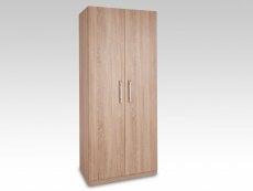 Harmony Holborn Oak 2 Door Double Wardrobe (Flat Packed)