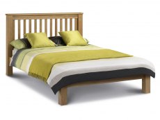 Julian Bowen Amsterdam 4ft6 Double Oak Wooden Bed Frame (Low Footend)
