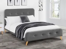 Julian Bowen Julian Bowen Astrid Grey Fabric Bed Frame