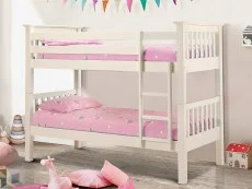 Julian Bowen Julian Bowen Barcelona Ivory Wooden Bunk Bed Frame