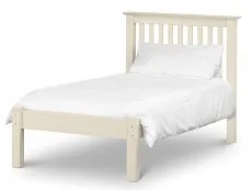 Julian Bowen Julian Bowen Barcelona 3ft Single Ivory Wooden Bed Frame (Low Footend)