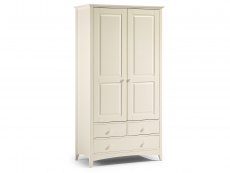 Julian Bowen Julian Bowen Cameo 2 Door 3 Drawer Ivory Wooden Double Wardrobe (Flat Packed)